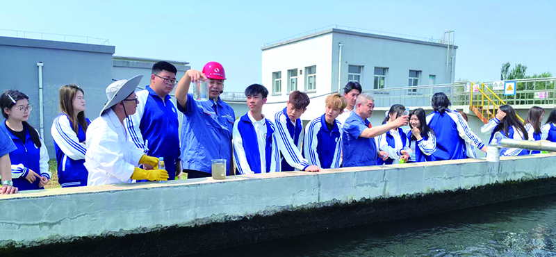 學(xué)生參觀鐵嶺市污水處理廠