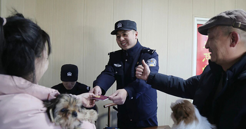 犬證“立等可取”，百姓紛紛點贊。